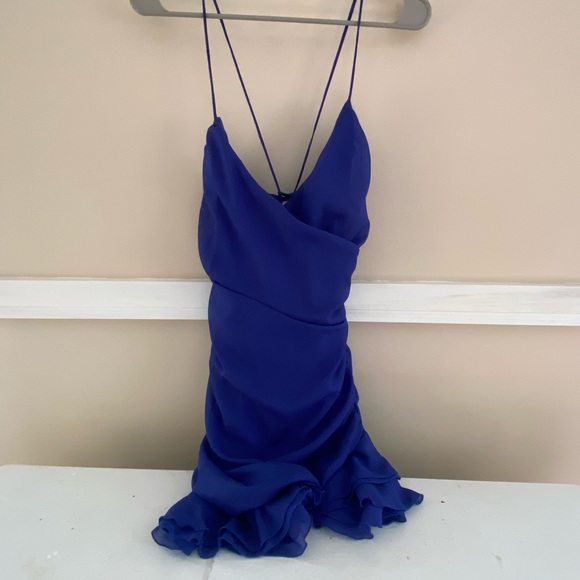 Lucy in the Sky Avianna Pleated Ruffle Dress - Picture 3 of 5